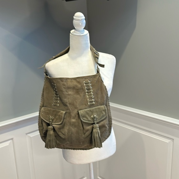 Zara Suede Shoulder Bag - Picture 1 of 4